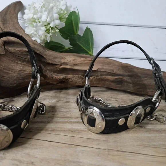 Women`s Motorcycle Boot Jewelry- Genuine Leather Stainless Steel - Picture 4 of 4